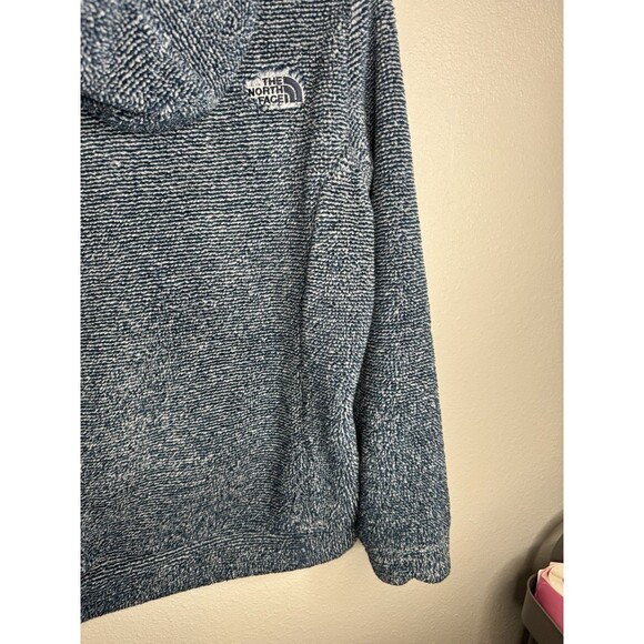 The North Face Women’s M Blue Sherpa Fleece Hoodie Pullover Soft Warm - Picture 9 of 12